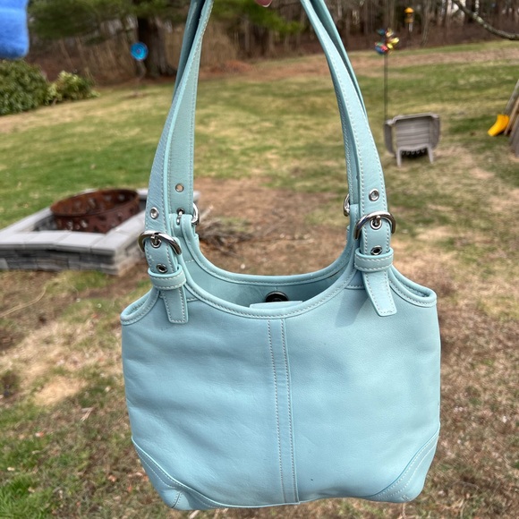 Coach Purse - Light turquoise/blue - Picture 8 of 8
